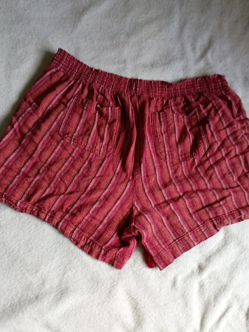Briggs New York Red Striped Drawstring Shorts
